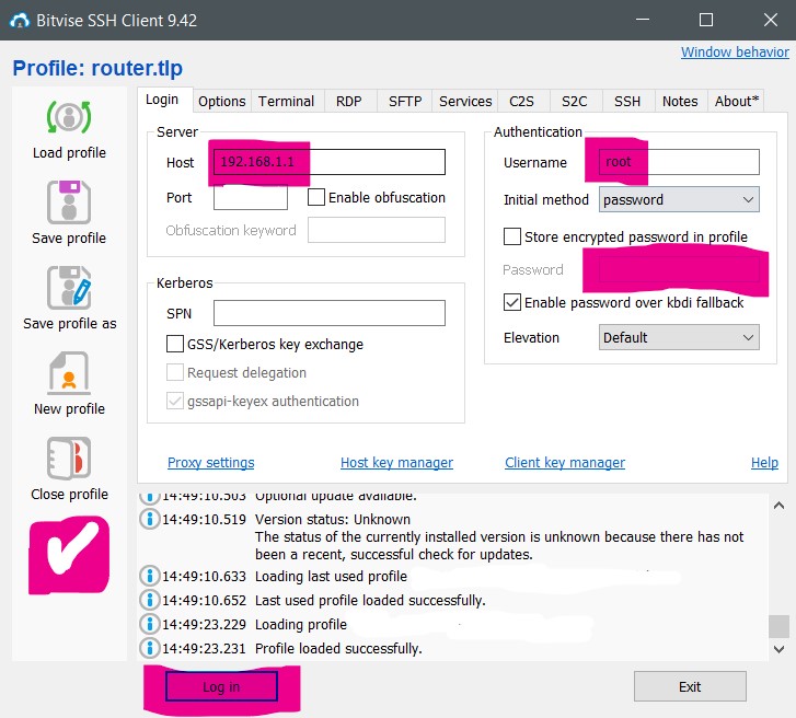 Bitvise SSH Client